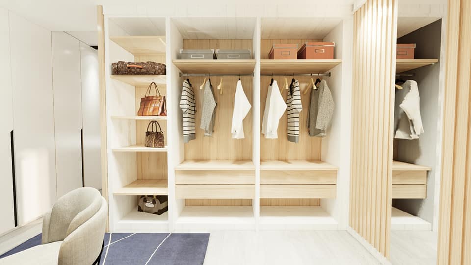 室內設計在設計開放式衣櫃和傳統衣櫃有什麼區別?